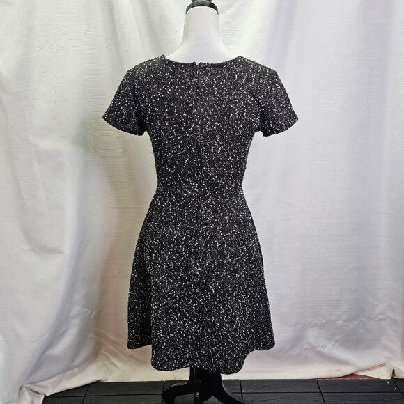 Hail3y:23 Black and White Tweed Style Fit and Flare Dress Size Small - Picture 9 of 9